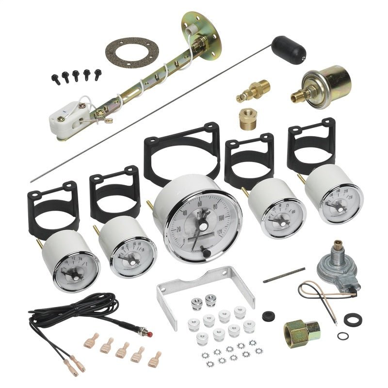 AutoMeter - Autometer Prestige Series Pearl 5 Piece Gauge Kit - Demon Performance