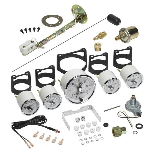 AutoMeter - Autometer Prestige Series Pearl 5 Piece Gauge Kit - Demon Performance