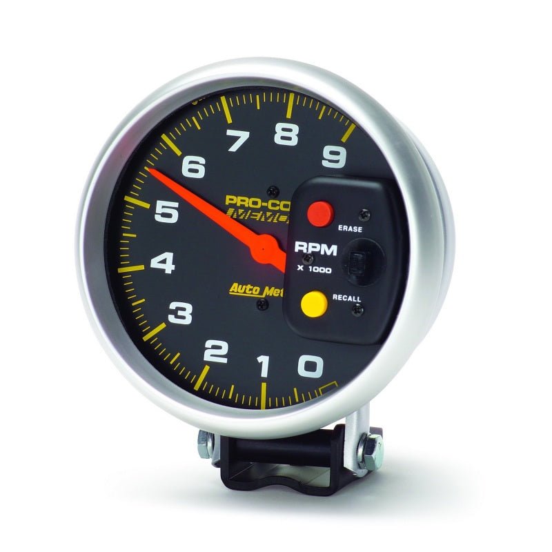AutoMeter - Autometer Pro-Comp 5in / 0-9K RPM / Pedestal w/Peak Memory Tachometer - Demon Performance