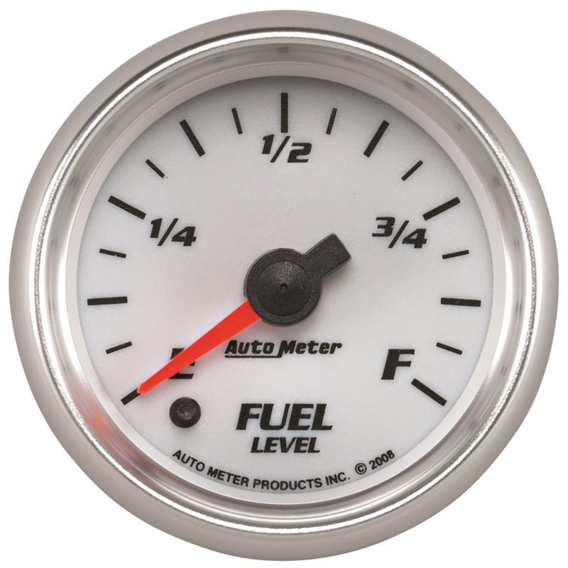 AutoMeter - Autometer Pro-Cycle Gauge Fuel Level 2 1/16in 0-280 Programmable White - Demon Performance