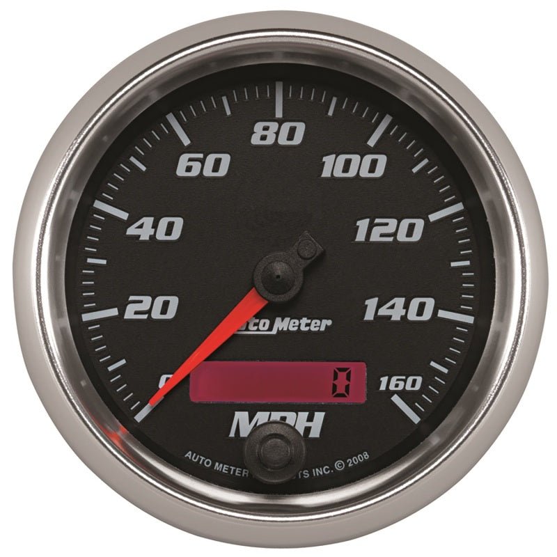 AutoMeter - Autometer Pro-Cycle Gauge Speedometer 3 3/8in 160Mph Elec. Programmable Black - Demon Performance