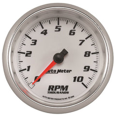 AutoMeter - Autometer Pro-Cycle Gauge Tachometer 3 3/8in 10K Rpm White - Demon Performance
