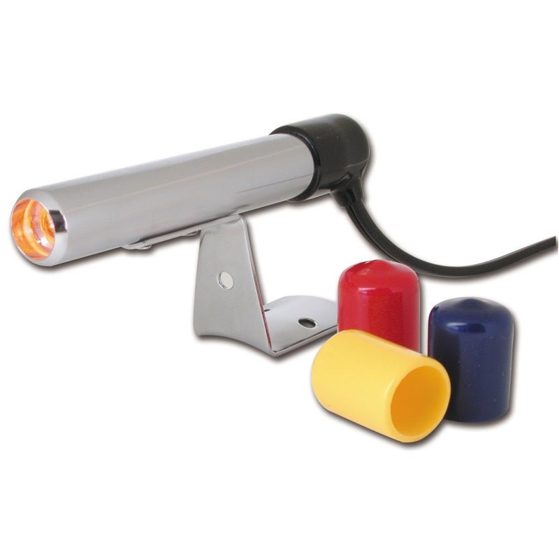 AutoMeter - Autometer Shift Light - Amber LED - Pedestal - Chrome Quick-Lite Shift-Lite - Demon Performance