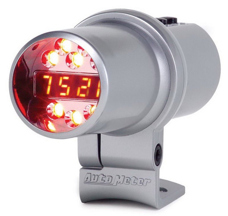 AutoMeter - Autometer Shift Light Level 2 DPSS Digital w/ Multi-Color LED Silver Pedestal Mount - Demon Performance