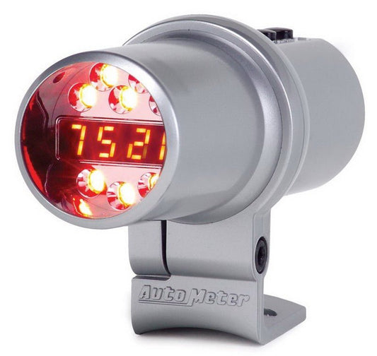AutoMeter - Autometer Shift Light Level 2 DPSS Digital w/ Multi-Color LED Silver Pedestal Mount - Demon Performance