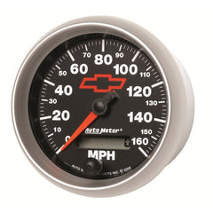 AutoMeter - Autometer Speedometer 3-3/8in, 0-160 MPH, Elec. Programmable - Bowtie Black - Demon Performance