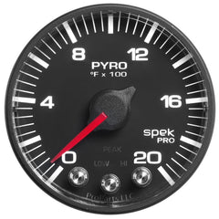 AutoMeter - Autometer Spek-Pro 52.4mm 0-2000F Digital Stepper Motor Pyrometer Gauge - Demon Performance