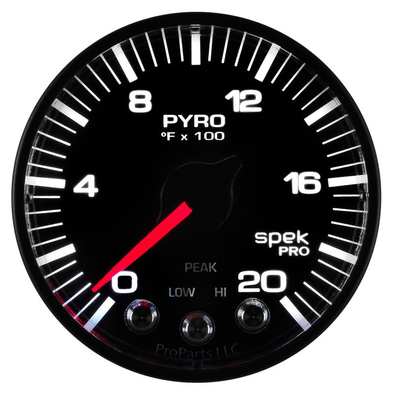 AutoMeter - Autometer Spek-Pro 52.4mm 0-2000F Digital Stepper Motor Pyrometer Gauge - Demon Performance
