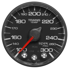 AutoMeter - Autometer Spek-Pro 52.4mm 100-300 Deg F Digital Stepper Motor Trans Temp Gauge - Demon Performance