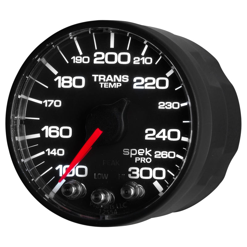 AutoMeter - Autometer Spek-Pro 52.4mm 100-300 Deg F Digital Stepper Motor Trans Temp Gauge - Demon Performance