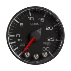 AutoMeter - Autometer Spek-Pro 52.4mm 30inHG-30PSI Digital Stepper Motor Vac/Boost Gauge - Demon Performance
