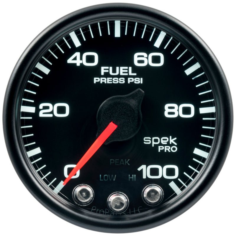 AutoMeter - Autometer Spek-Pro - Nascar 2-1/16in Fuel Press 0-100 psi Bcb Ecu - Demon Performance