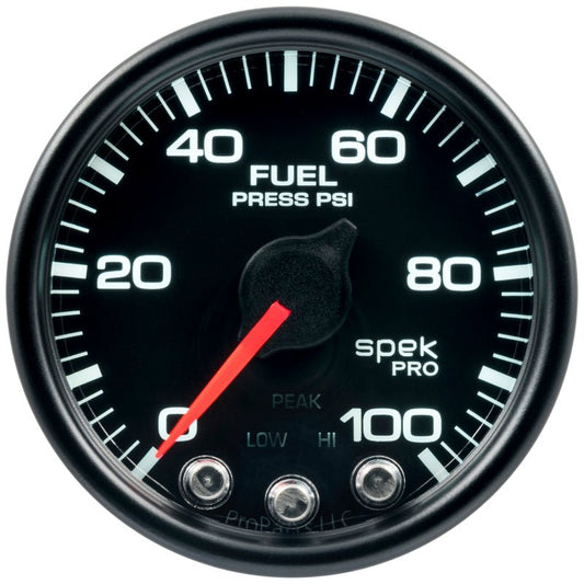 AutoMeter - Autometer Spek-Pro - Nascar 2-1/16in Fuel Press 0-100 psi Bcb Ecu - Demon Performance