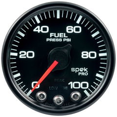 AutoMeter - Autometer Spek-Pro - Nascar 2-1/16in Fuel Press 0-100 psi Bcb Ecu - Demon Performance