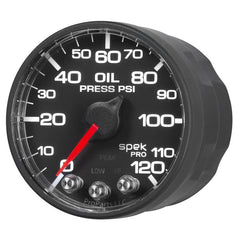 AutoMeter - Autometer Spek-Pro - Nascar 2-1/16in Oil Press 0-120 psi Bfb Ecu - Demon Performance