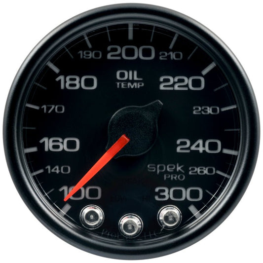 AutoMeter - Autometer Spek-Pro - Nascar 2-1/16in Oil Temp 100-300F Bcb Ecu - Demon Performance