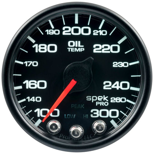 AutoMeter - Autometer Spek-Pro - Nascar 2-1/16in Oil Temp 100-300F Bcb Ecu - Demon Performance