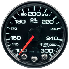 AutoMeter - Autometer Spek-Pro - Nascar 2-1/16in Oil Temp 100-300F Bcb Ecu - Demon Performance