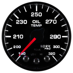 AutoMeter - Autometer Spek-Pro - Nascar 2-1/16in Oil Temp 180- 320F Bfb Ecu - Demon Performance