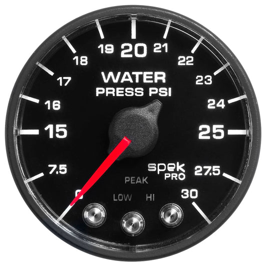 AutoMeter - Autometer Spek-Pro - Nascar 2-1/16in Water Press 0- 30 psi Bfb - Demon Performance