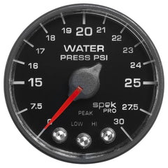 AutoMeter - Autometer Spek-Pro - Nascar 2-1/16in Water Press 0- 30 psi Bfb - Demon Performance