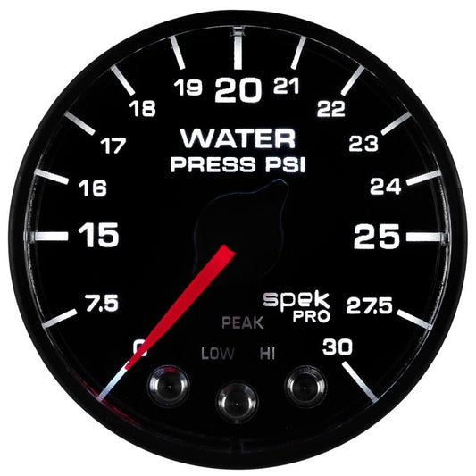AutoMeter - Autometer Spek-Pro - Nascar 2-1/16in Water Press 0- 30 psi Bfb - Demon Performance