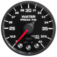 AutoMeter - Autometer Spek-Pro - Nascar 2-1/16in Water Press 0- 40 psi Bfb - Demon Performance