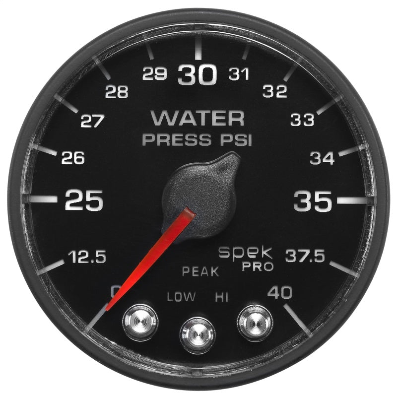 AutoMeter - Autometer Spek-Pro - Nascar 2-1/16in Water Press 0- 40 psi Bfb - Demon Performance