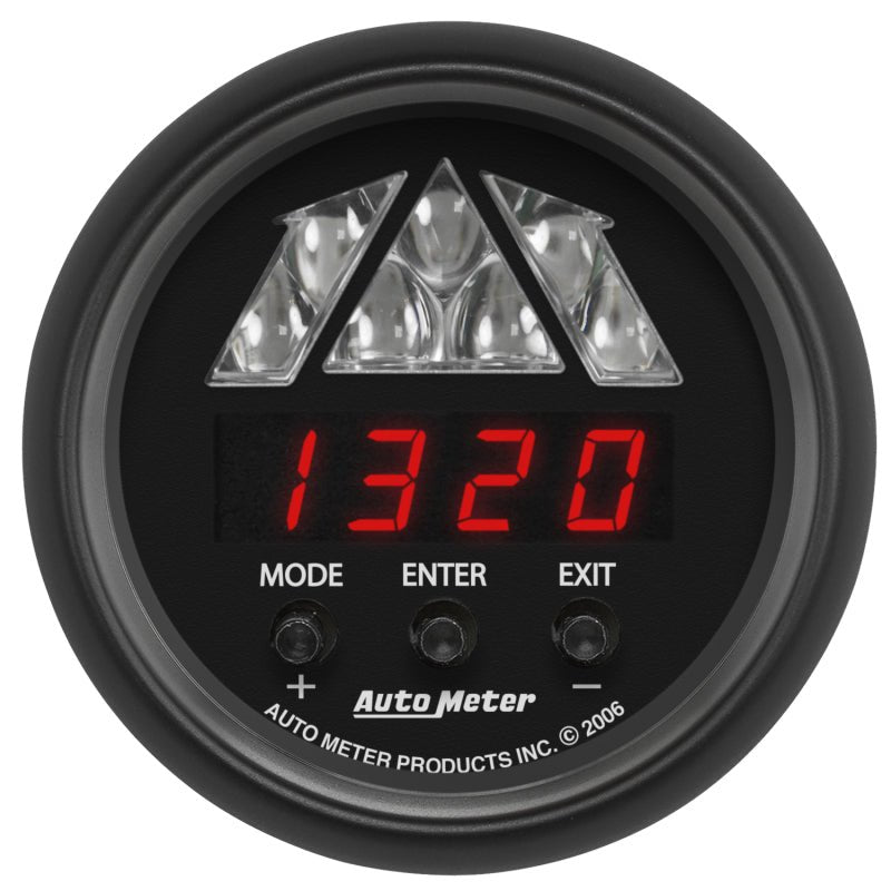 AutoMeter - Autometer Z-Series 2-1/16in Tachometer Digital 16000 RPM w/ LED Shift Light - Demon Performance