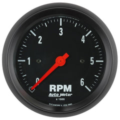 AutoMeter - Autometer Z-Series 3-3/8in. 0-6K RPM In-Dash Tachometer Gauge - Demon Performance