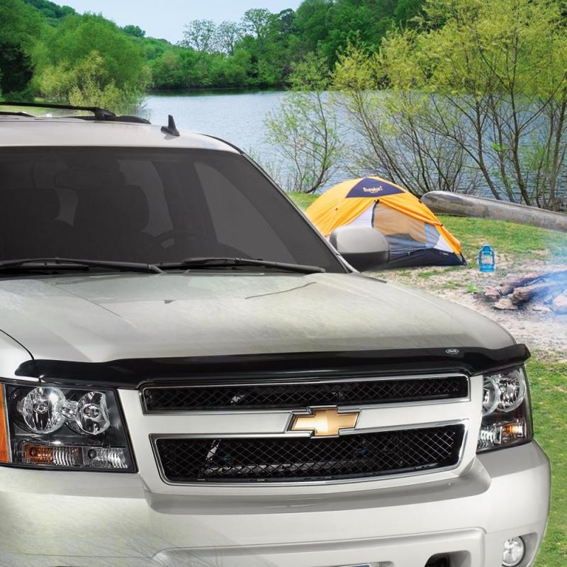 AVS - AVS 04-15 Nissan Armada Hoodflector Low Profile Hood Shield - Smoke - Demon Performance