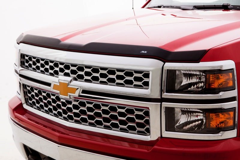 AVS - AVS 04-15 Nissan Titan Aeroskin II Textured Low Profile Hood Shield - Black - Demon Performance