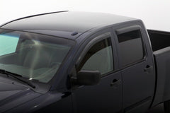 AVS - AVS 04-15 Nissan Titan Crew Cab Ventvisor Outside Mount Window Deflectors 4pc - Smoke - Demon Performance