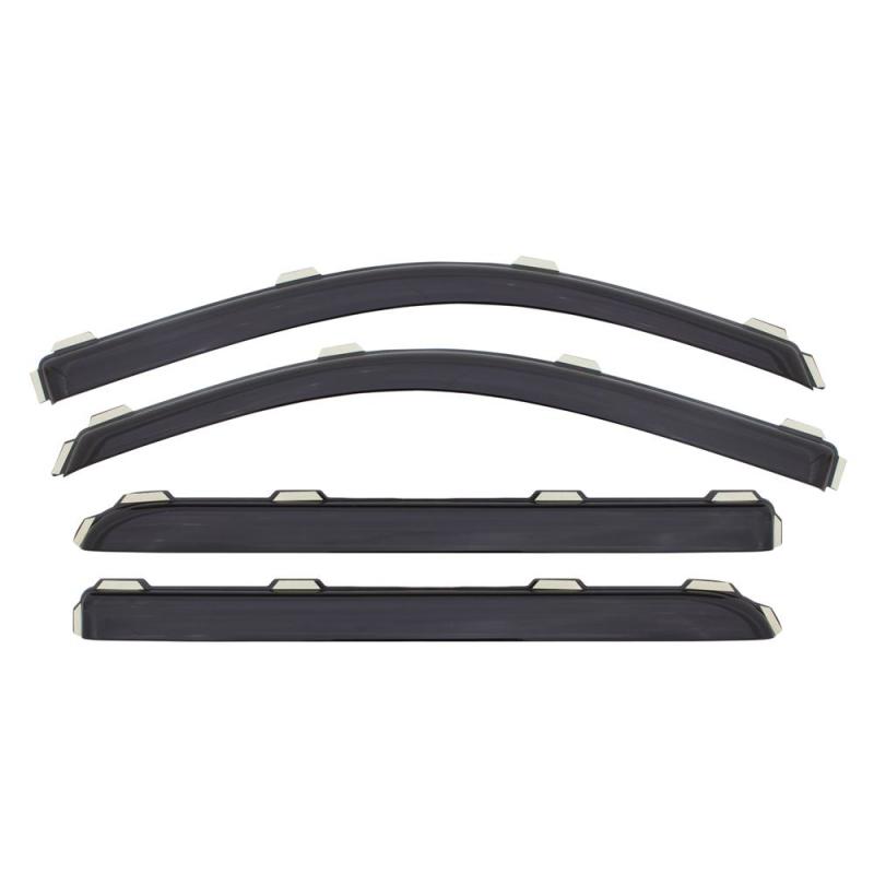 AVS - AVS 05-10 Jeep Grand Cherokee Ventvisor In-Channel Front & Rear Window Deflectors 4pc - Smoke - Demon Performance