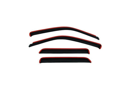 AVS - AVS 09-18 Dodge RAM 1500 Crew Cab Ventvisor In-Channel Front & Rear Window Deflectors 4pc - Smoke - Demon Performance
