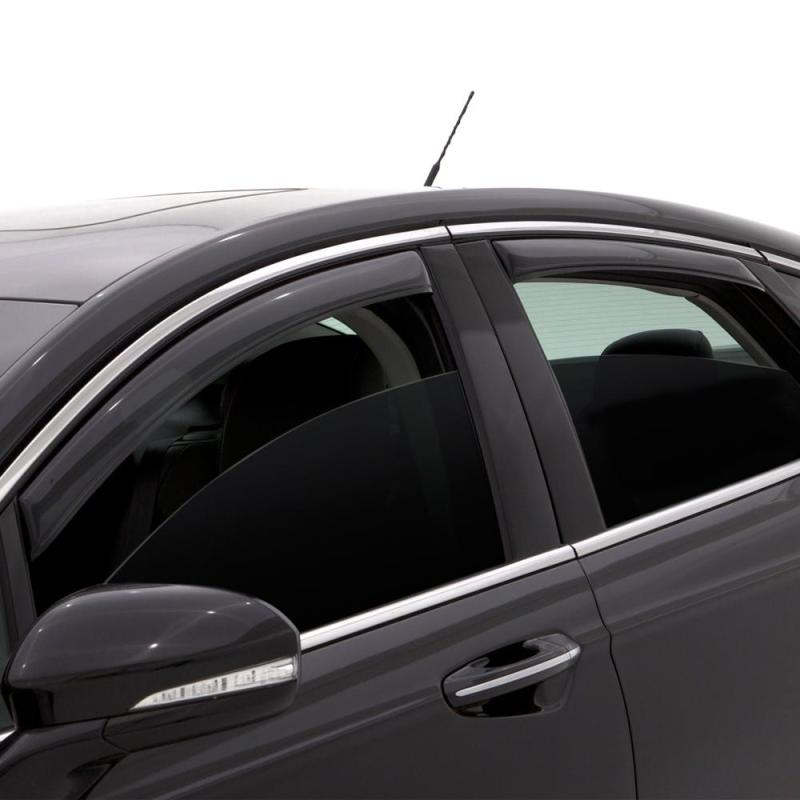 AVS - AVS 09-18 Dodge RAM 1500 Quad Cab Ventvisor In-Channel Front & Rear Window Deflectors 4pc - Smoke - Demon Performance