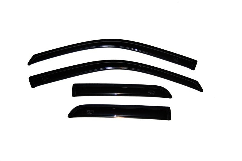 AVS - AVS 09-18 Dodge RAM 1500 Quad Cab Ventvisor Outside Mount Window Deflectors 4pc - Smoke - Demon Performance