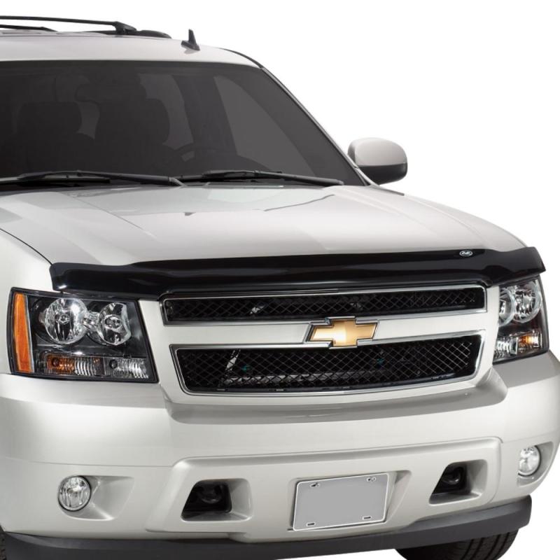 AVS - AVS 16-18 Nissan Titan XD Bugflector Medium Profile Hood Shield - Smoke - Demon Performance