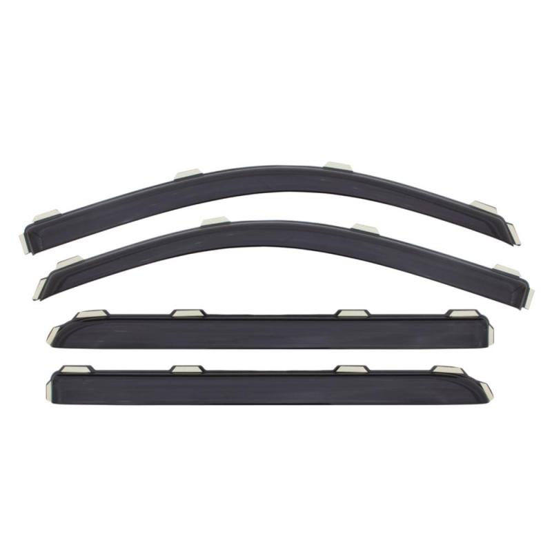 AVS - AVS 16-18 Nissan Titan XD Crew Cab Ventvisor In-Channel Front & Rear Window Deflectors 4pc - Smoke - Demon Performance