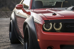 AVS - AVS 2008+ Dodge Challenger Smooth Front and Rear Fender Flares - Black (4 Pc) - Demon Performance