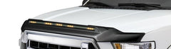 AVS - AVS 2009-2018 Dodge Ram 1500 (Excl Sport / Rebel) Aeroskin Low Profile Hood Shield w/ Lights - Black - Demon Performance