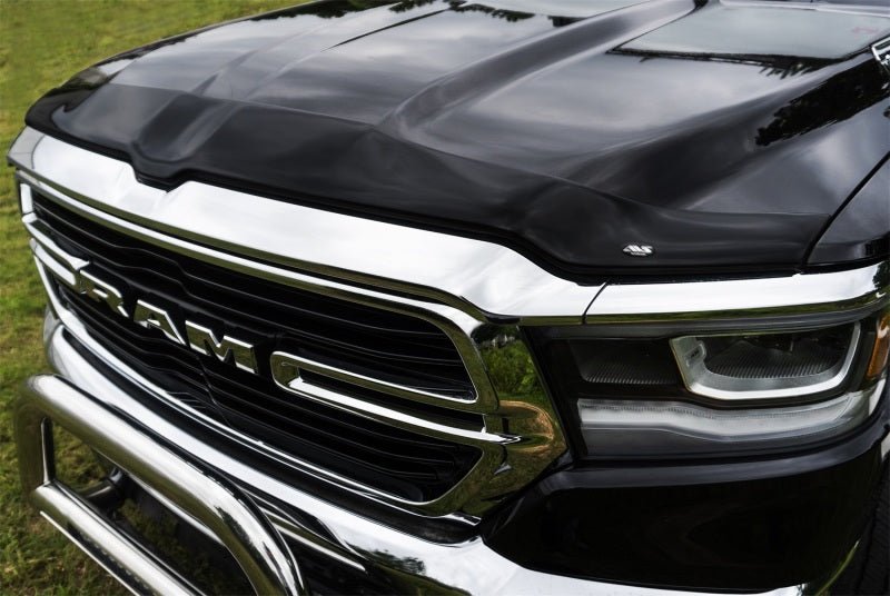 AVS - AVS 2019 Dodge RAM 1500 Aeroskin Low Profile Acrylic Hood Shield - Smoke - Demon Performance