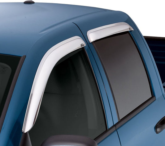AVS - AVS 2019 RAM 1500 Crew Cab Ventvisor Outside Mount Front & Rear Window Deflectors 4pc - Chrome - Demon Performance