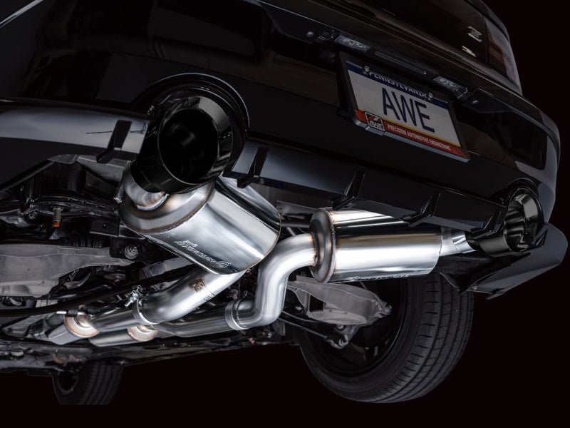 AWE Tuning - AWE 2023 Nissan Z RZ34 RWD Touring Edition Catback Exhaust System w/ Diamond Black Tips - Demon Performance