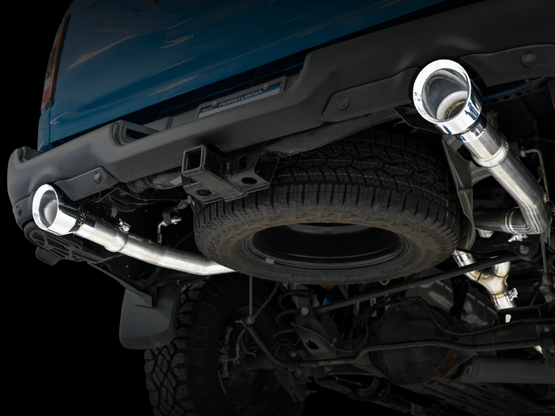 AWE Tuning - AWE Tuning 09-18 RAM 1500 5.7L (w/Cutouts) 0FG Dual Rear Exit Cat-Back Exhaust - Chrome Silver Tips - Demon Performance