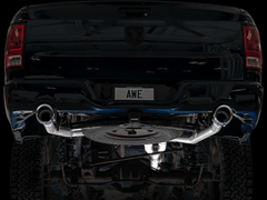 AWE Tuning - AWE Tuning 09-18 RAM 1500 5.7L (w/Cutouts) 0FG Dual Rear Exit Cat-Back Exhaust - Chrome Silver Tips - Demon Performance