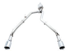 AWE Tuning - AWE Tuning 09-18 RAM 1500 5.7L (w/Cutouts) 0FG Dual Rear Exit Cat-Back Exhaust - Chrome Silver Tips - Demon Performance