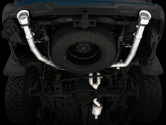 AWE Tuning - AWE Tuning 09-18 RAM 1500 5.7L (w/Cutouts) 0FG Dual Rear Exit Cat-Back Exhaust - Chrome Silver Tips - Demon Performance