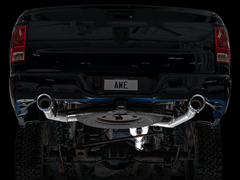 AWE Tuning - AWE Tuning 09-18 RAM 1500 5.7L (w/Cutouts) 0FG Dual Rear Exit Cat-Back Exhaust - Chrome Silver Tips - Demon Performance