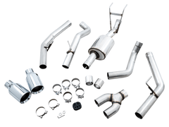 AWE Tuning - AWE Tuning 09-18 RAM 1500 5.7L (w/Cutouts) 0FG Dual Rear Exit Cat-Back Exhaust - Chrome Silver Tips - Demon Performance